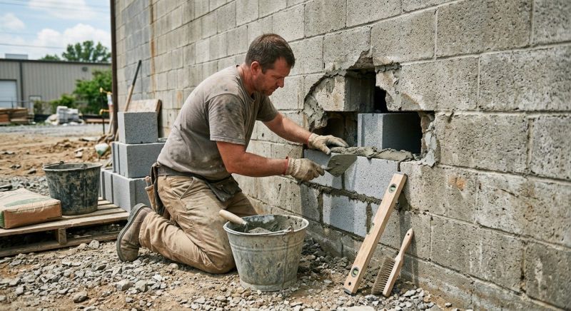Block Wall Repair in Lenexa, KS