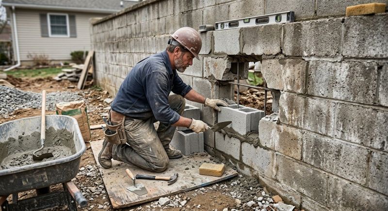 Block Wall Repair in Platte City, MO