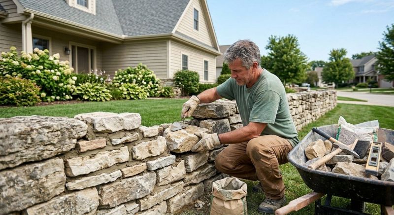 Brick Fence Repair in Kansas City, MO