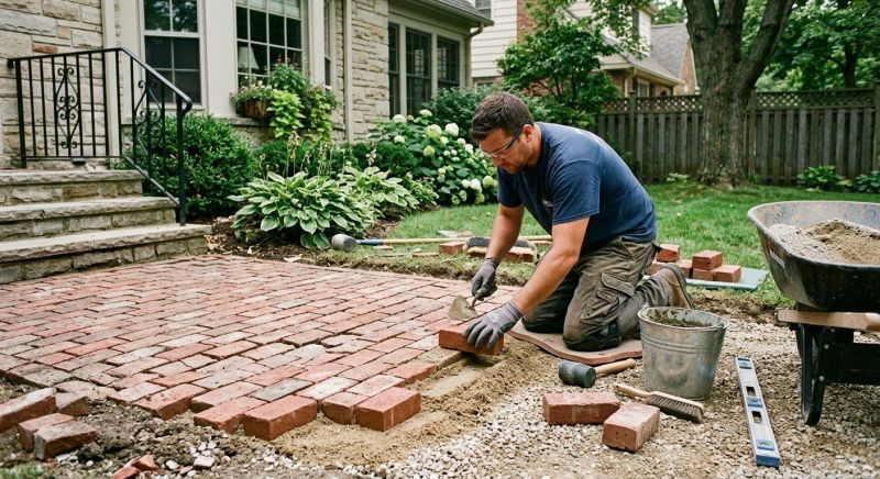 Brick Flatwork Repair in Grain Valley, MO