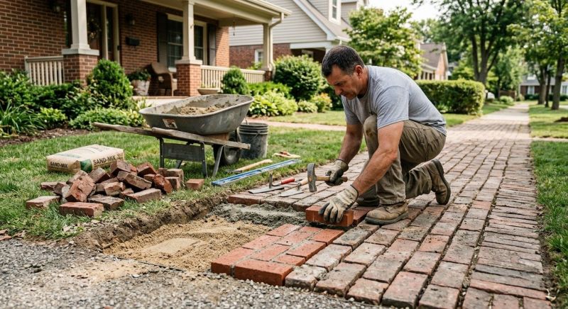 Brick Flatwork Repair in Leavenworth County, KS
