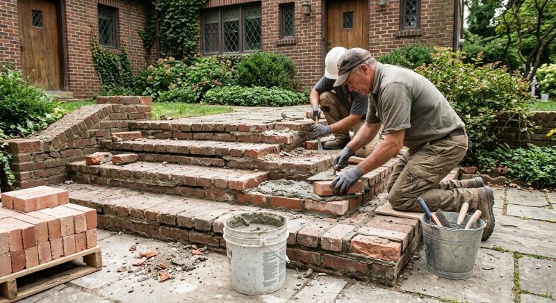 Brick Stairs Repair in Trimble, MO