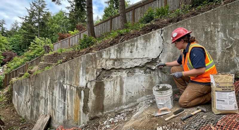 Retaining Wall Repair in Basehor, KS