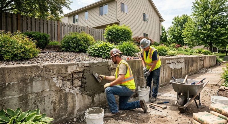 Retaining Wall Repair in Lenexa, KS