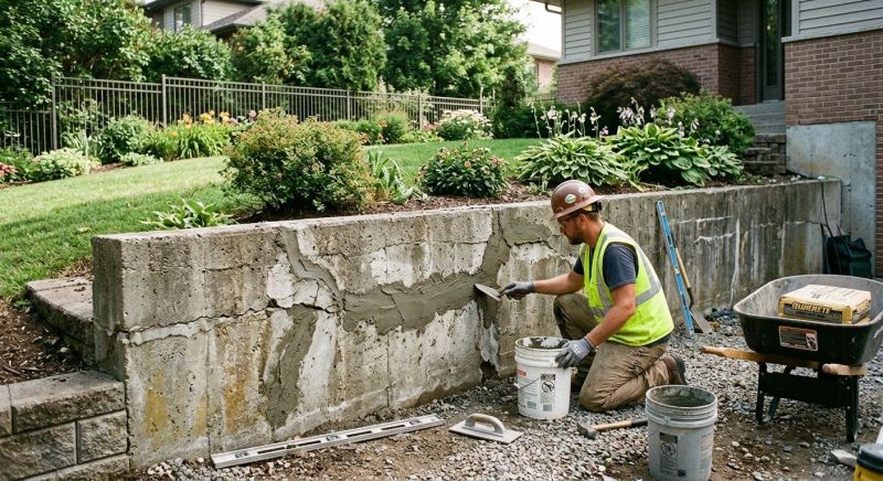Retaining Wall Repair in Prairie Village, KS