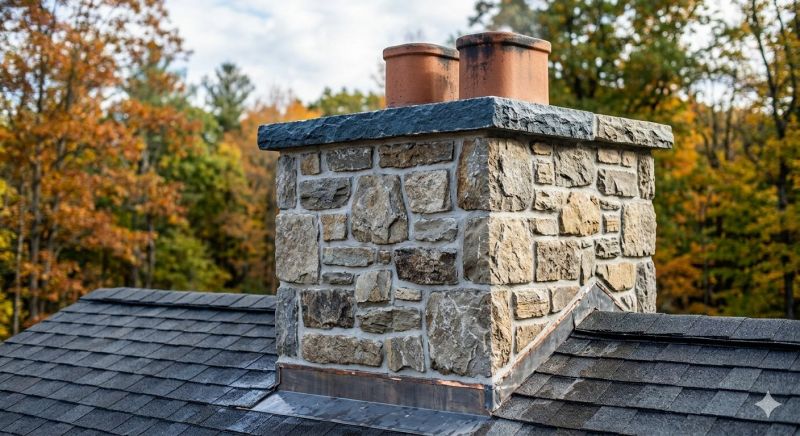 Stone Chimney Installation in Clay County, MO