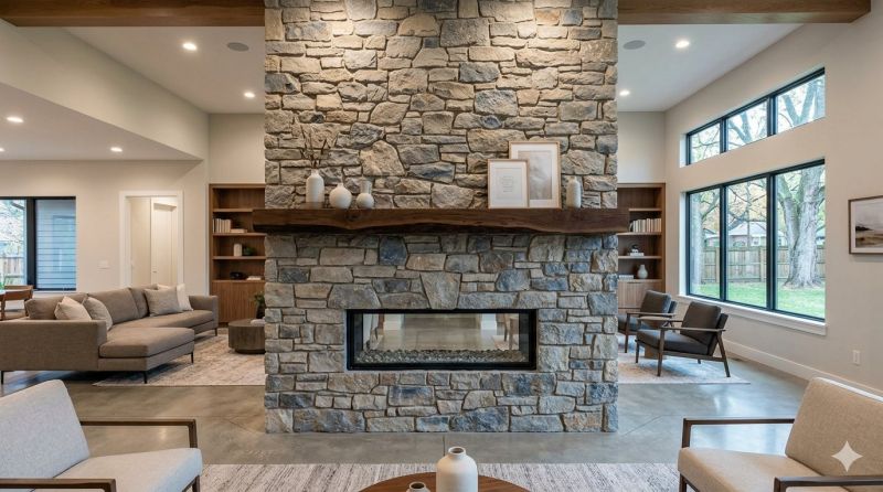 Stone Chimney Installation in Liberty, MO