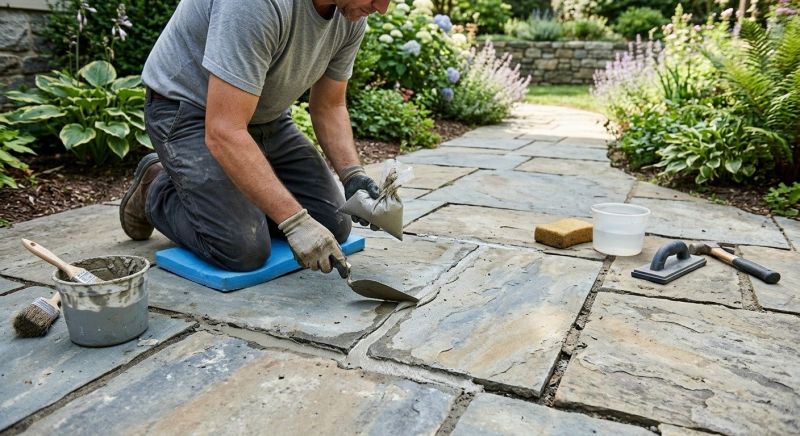 Stone Walkway Repair in Kansas City, MO