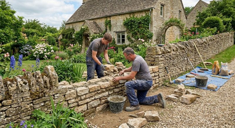 Stone Wall Repair in Liberty, MO